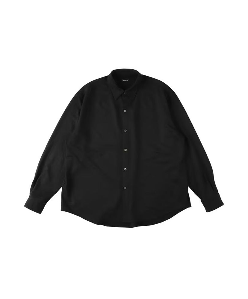 36G Cashmere Wool Ideal Shirt Black/ブラック L(MEN)