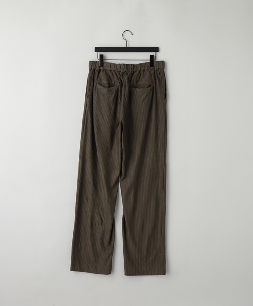 36G Wool Fulling Stripe Pants Beige Khaki / ベージュカーキ M(MEN)