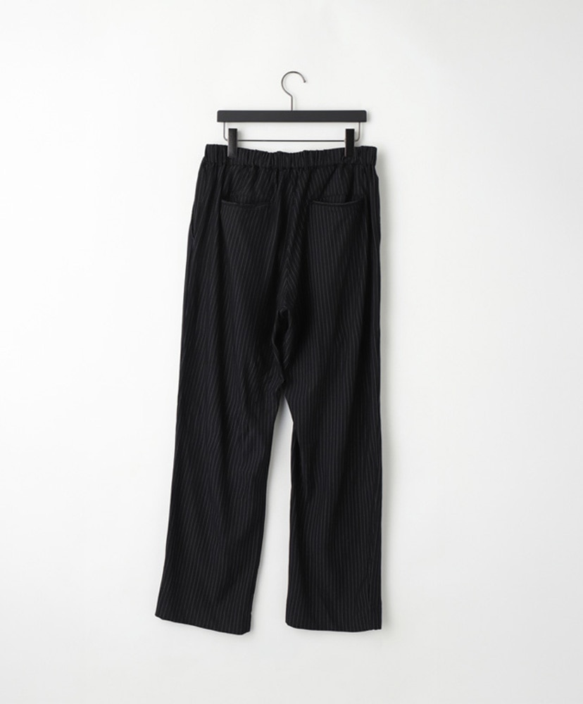 36G Wool Fulling Stripe Pants Black Dye / ブラックダイ L(MEN)
