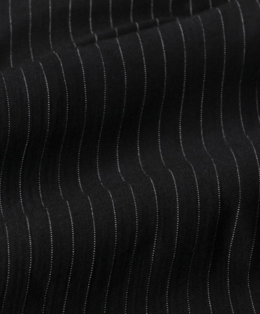 36G Wool Fulling Stripe Pants Black Dye / ブラックダイ L(MEN)