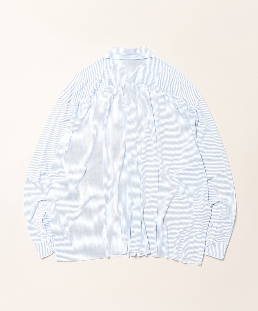 46G Stripe Artisan Shirt White Black Dye/ホワイトブラックダイ L(MEN)