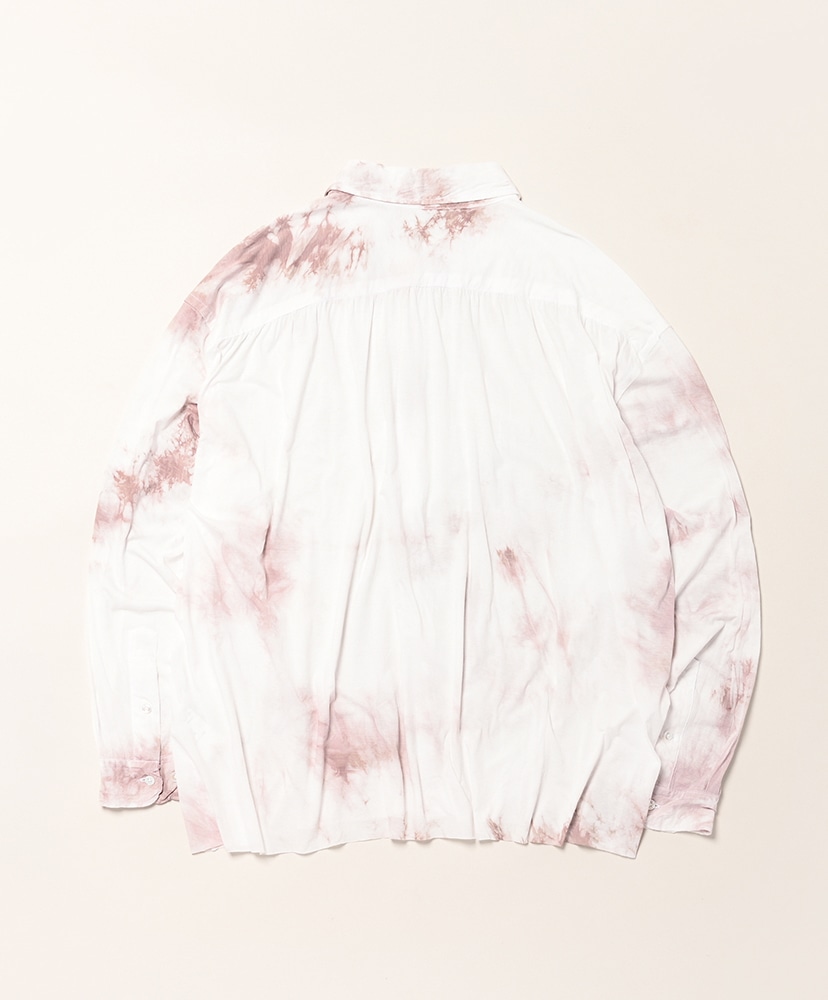 46G Tie Dye Artisan Shirt White Gray Dye/ホワイトグレーダイ L(MEN)