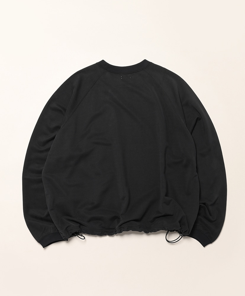 28G Cupro Raglan Pullover Black/ブラック L(MEN)