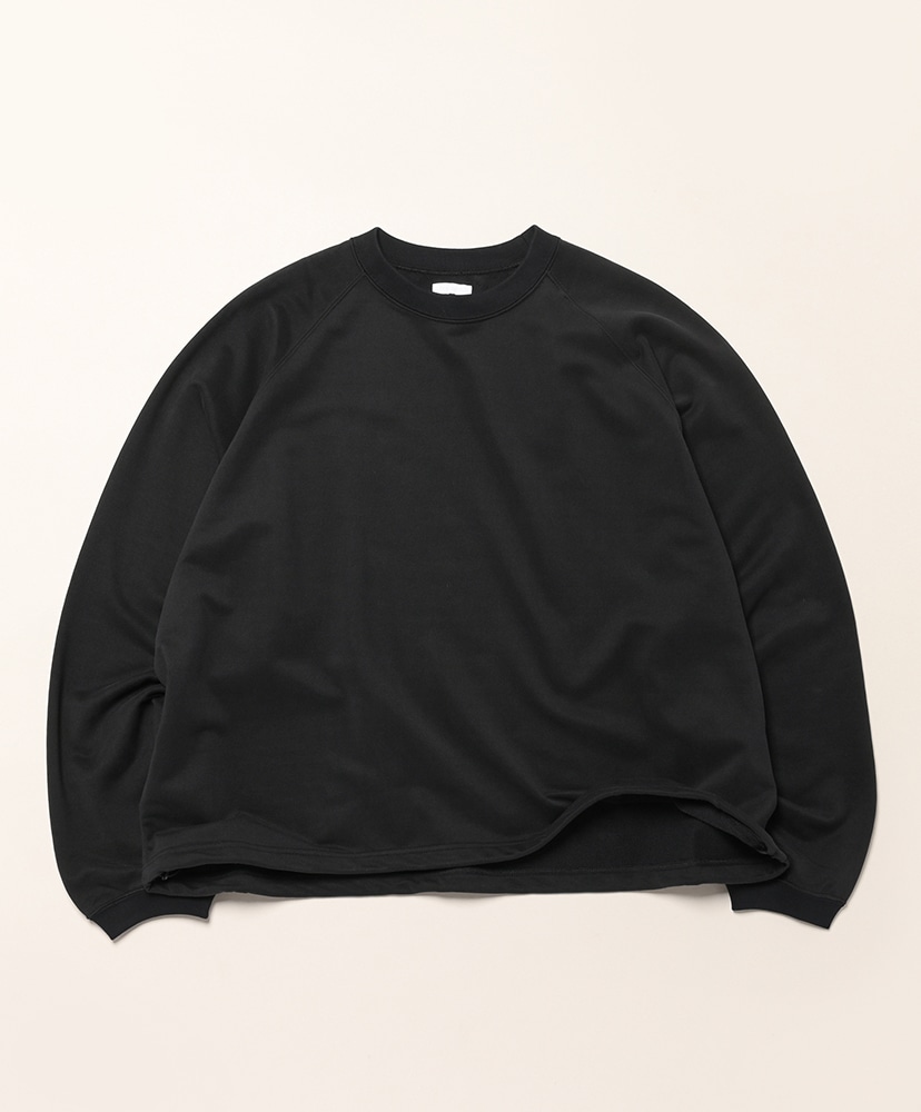 28G Cupro Raglan Pullover Black/ブラック L(MEN)