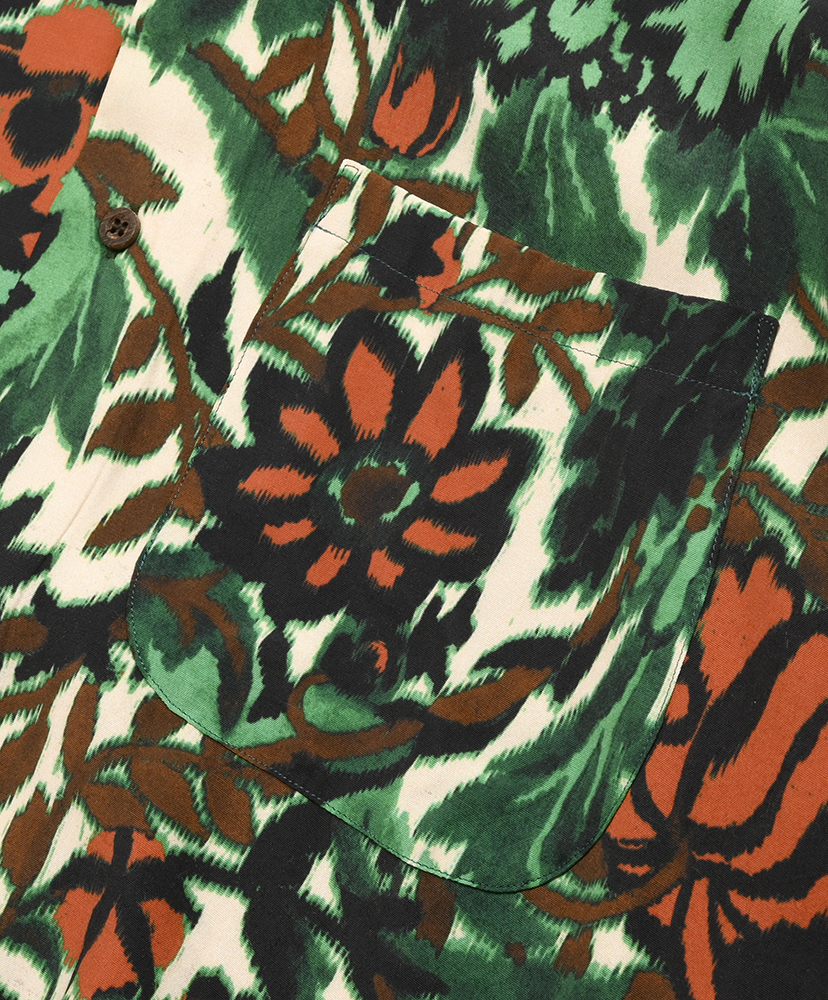 Long Sleeve Aloha Shirt Graphic Floral Print/グラフィックフローラルプリント 38(MEN)