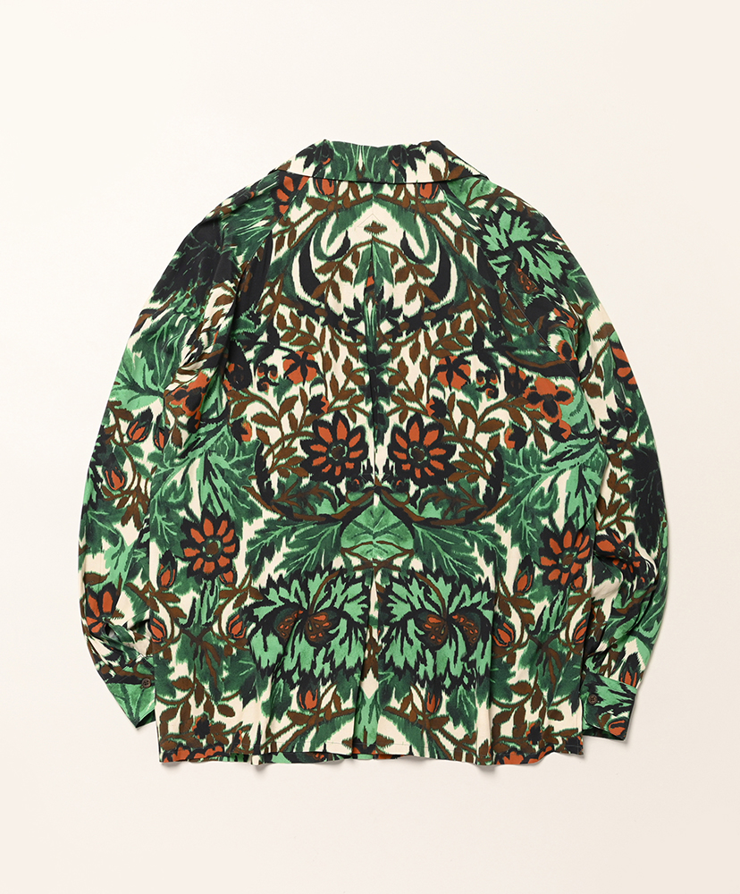 Long Sleeve Aloha Shirt Graphic Floral Print/グラフィックフローラルプリント 38(MEN)