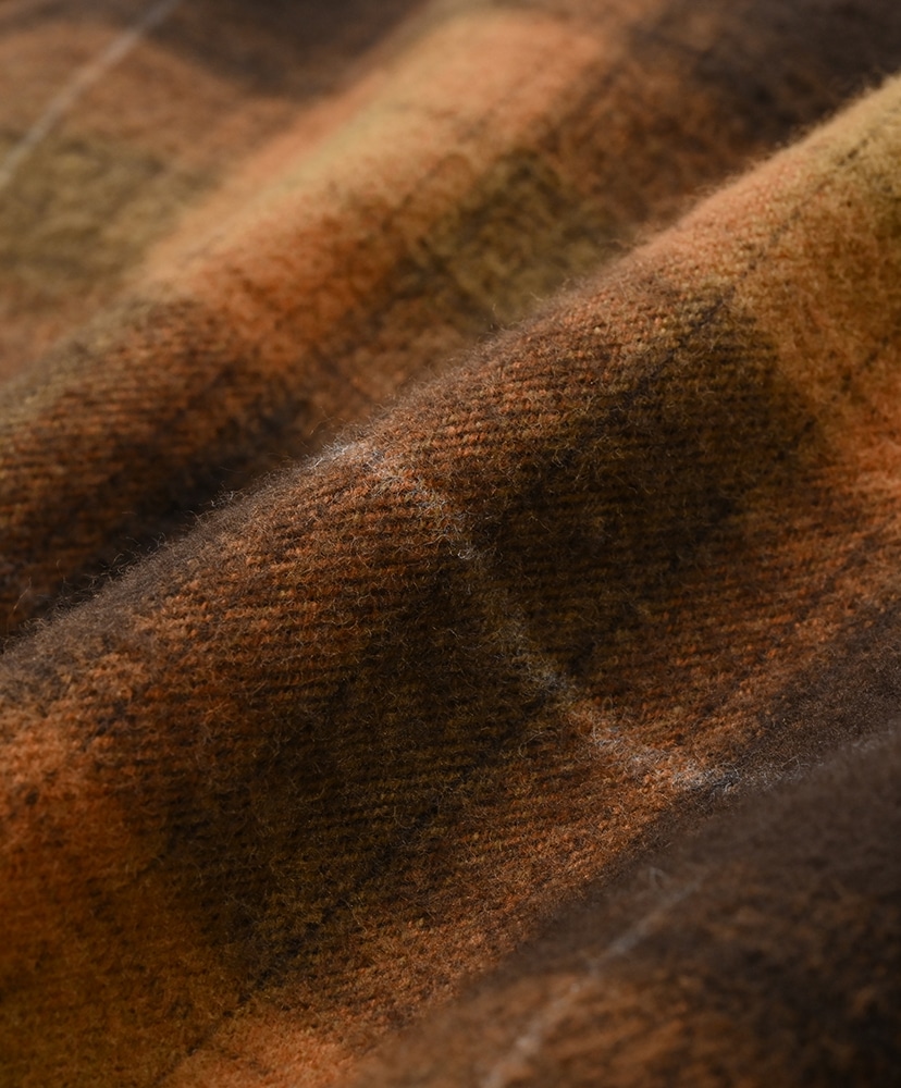 Shaggy Check Work Shirt Camel/キャメル 1(MEN)