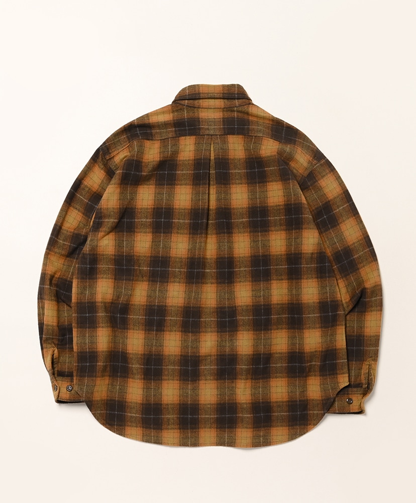Shaggy Check Work Shirt Camel/キャメル 1(MEN)