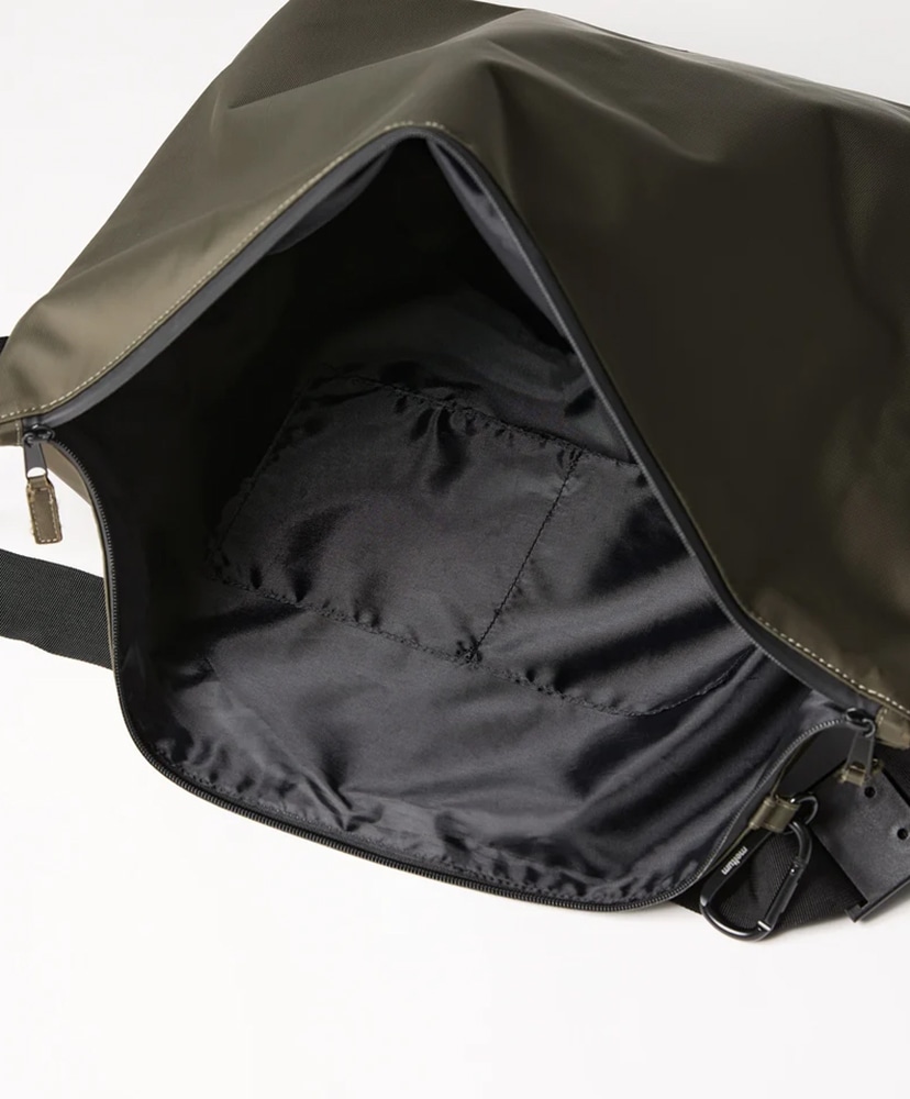 Nylon Messenger Bag Khaki Grey/カーキグレー F