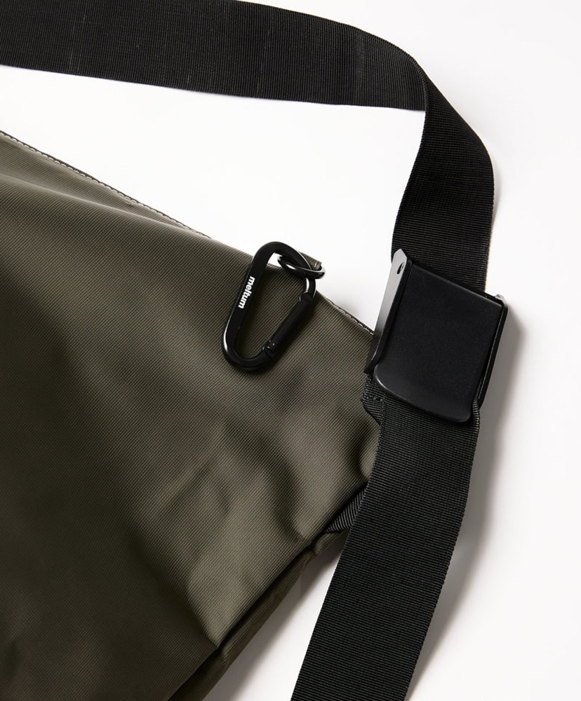Nylon Messenger Bag Khaki Grey/カーキグレー F