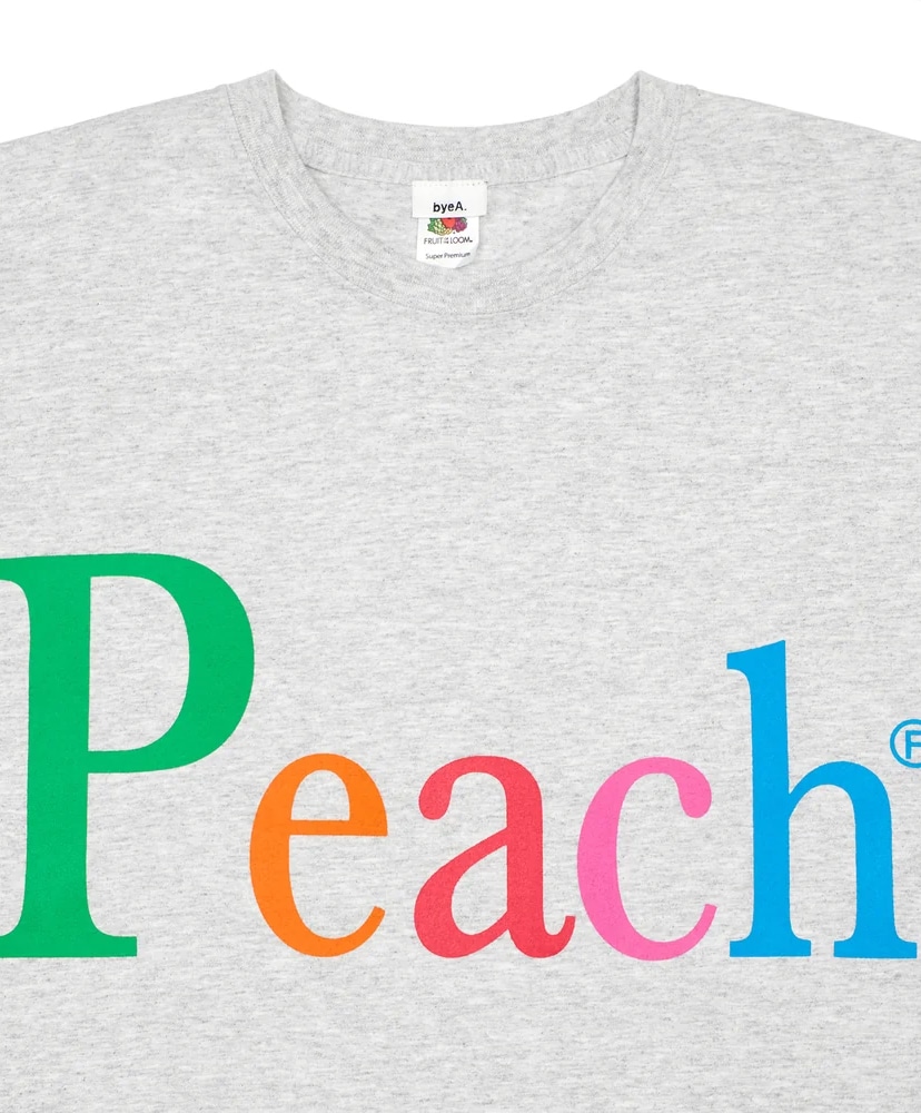 NOT APPLE Tee Peach - Fruit of the Loom Edition Gray/グレー L(MEN)