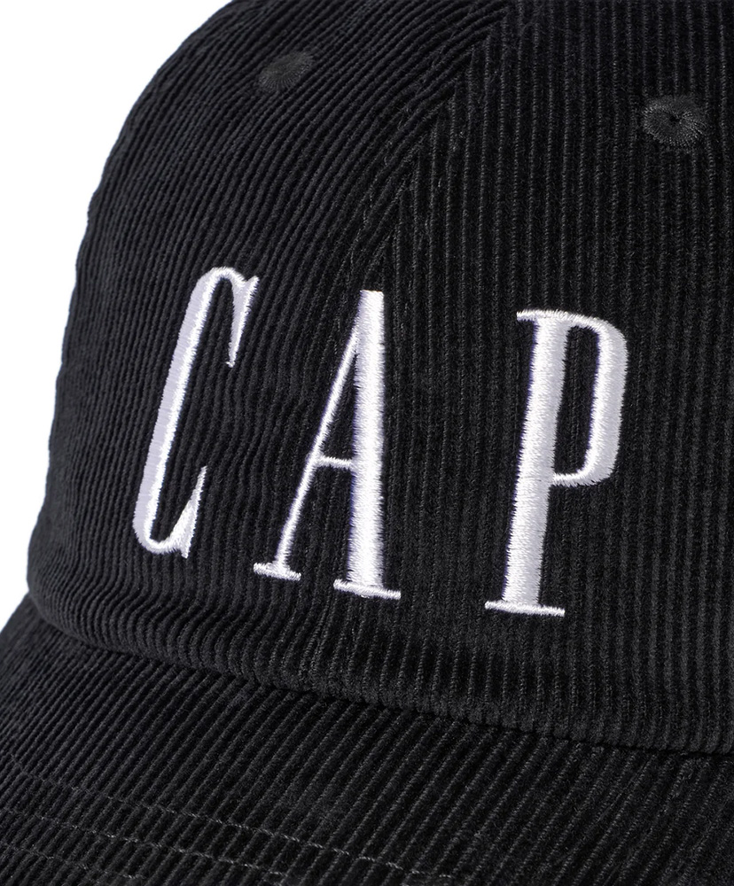 CAP CAP CORDUROY Black/ブラック F(UNISEX)