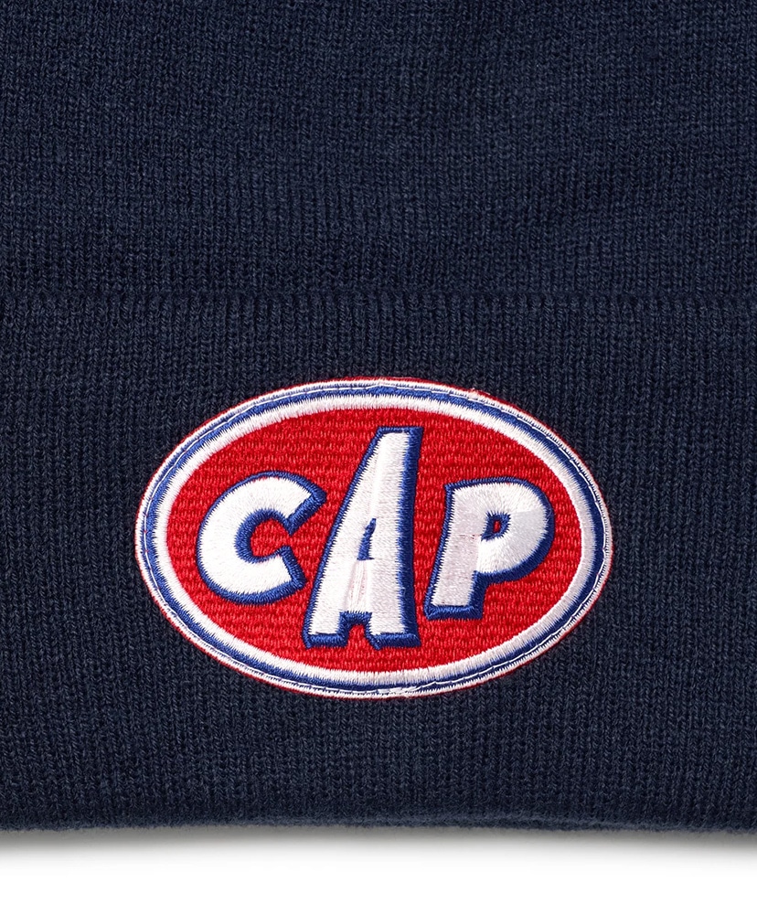 CAP KNIT CAP PATCH Navy/ネイビー F(UNISEX)
