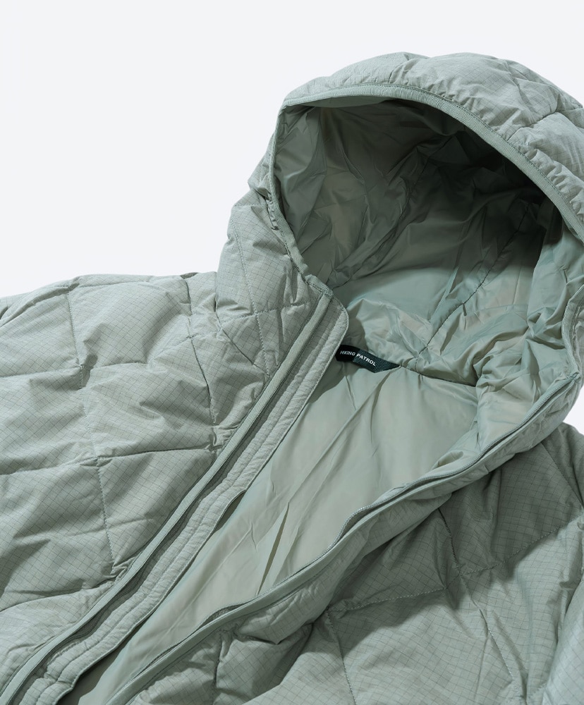 Base Grid LT Down Hooded Jacket Thyme/タイム L(MEN)