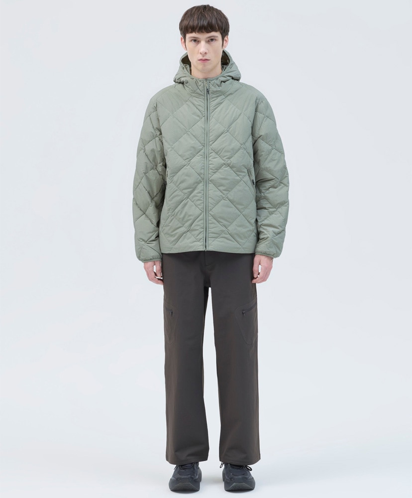 Base Grid LT Down Hooded Jacket Thyme/タイム L(MEN)