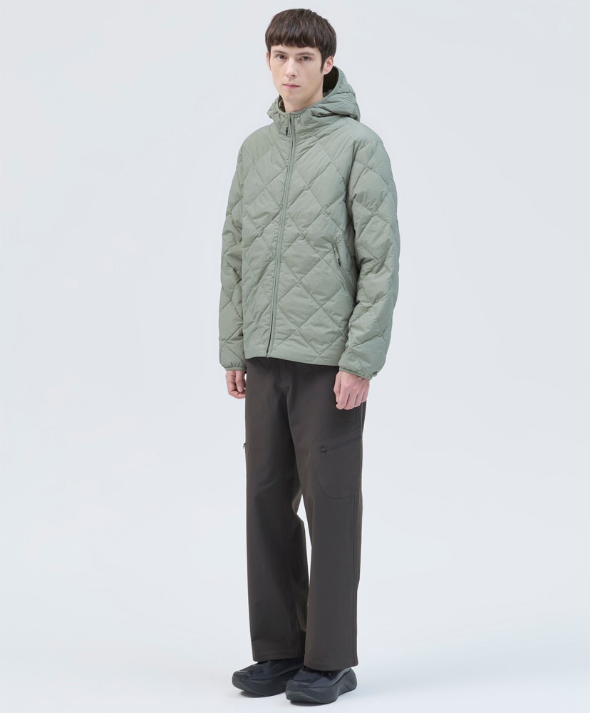 Base Grid LT Down Hooded Jacket Thyme/タイム L(MEN)