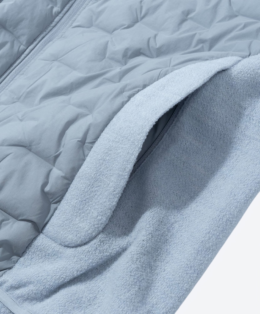 Path Hybrid Knitted Padded Jacket LT Grey/ライトグレー L(MEN)