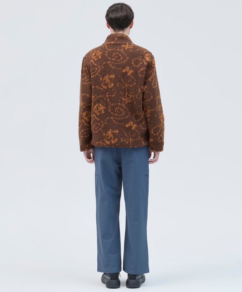 Print Fleece Jacket Burnt Orange/バーントオレンジ L(MEN)