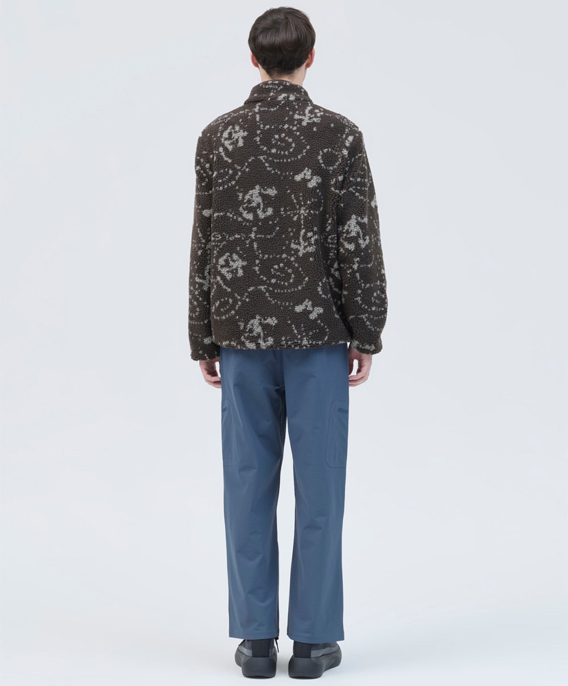 Print Fleece Jacket Smoky Brown/スモーキーブラウン L(MEN)