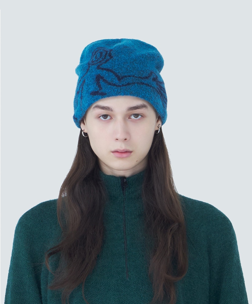 Exploration Mohair Mixed Beanie Blue/ブルー OS