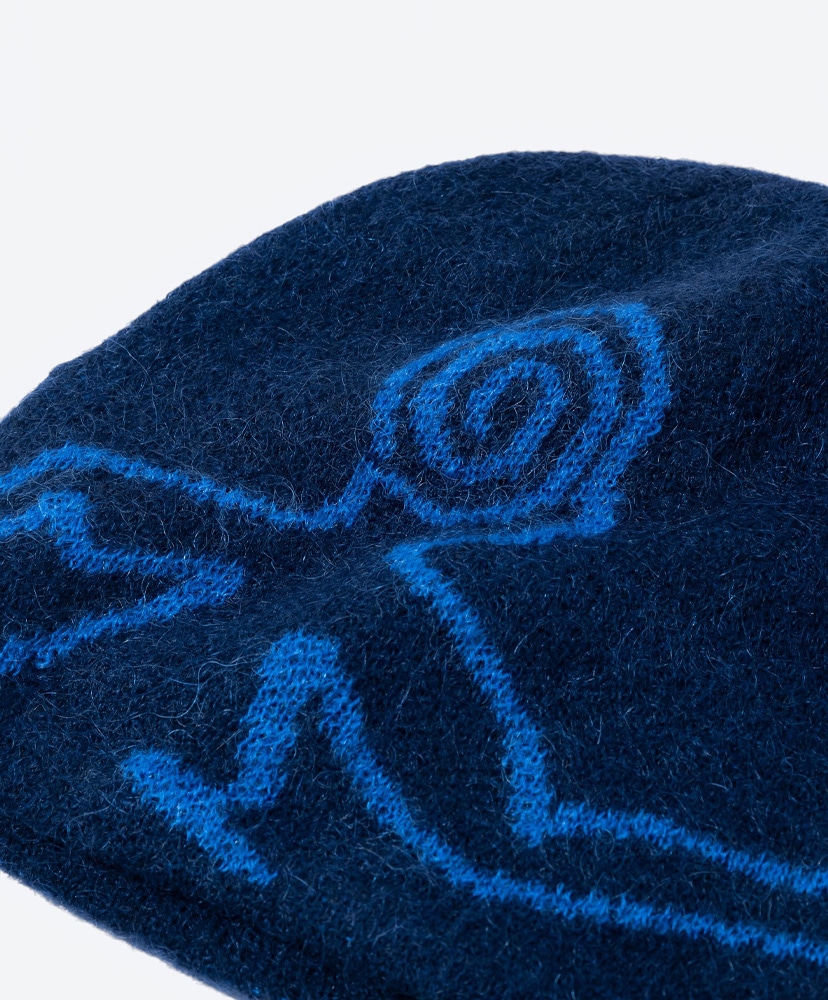 Exploration Mohair Mixed Beanie DK Navy/DK ネイビー OS