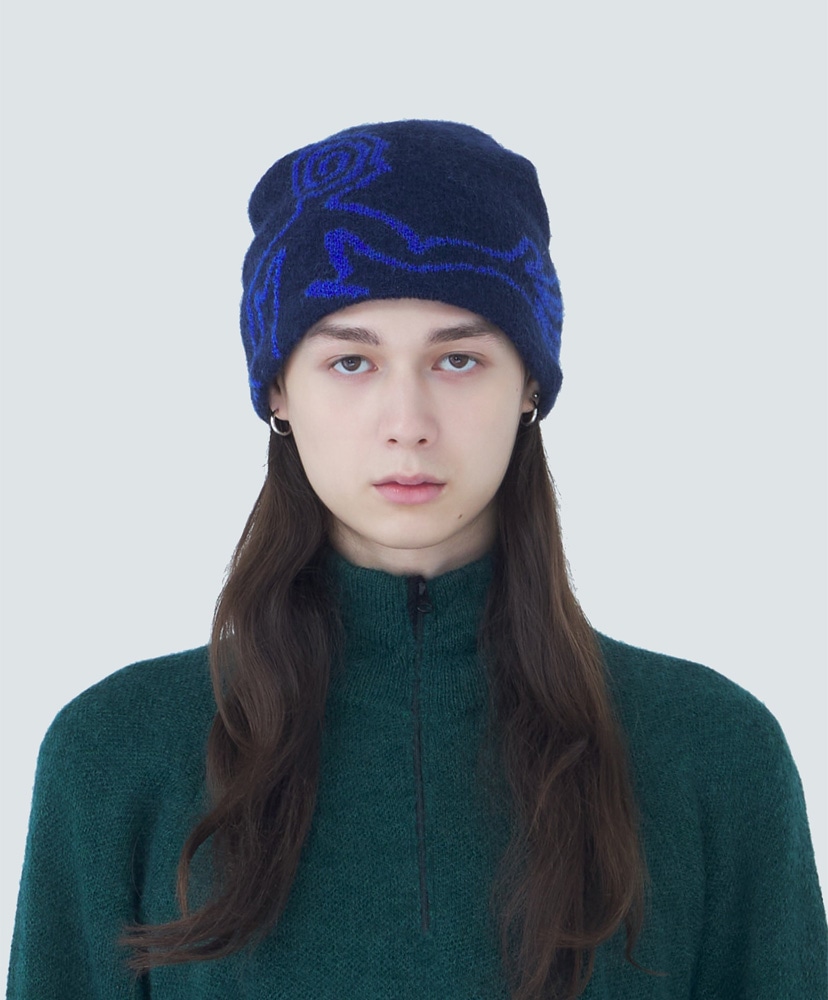 Exploration Mohair Mixed Beanie DK Navy/DK ネイビー OS
