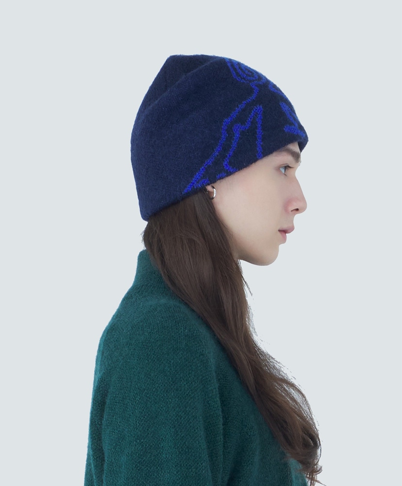 Exploration Mohair Mixed Beanie DK Navy/DK ネイビー OS