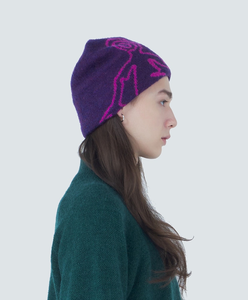 Exploration Mohair Mixed Beanie Purple/パープル OS