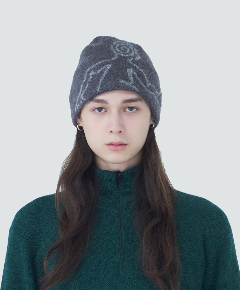 Exploration Mohair Mixed Beanie Slate Brown/スレートブラウン OS