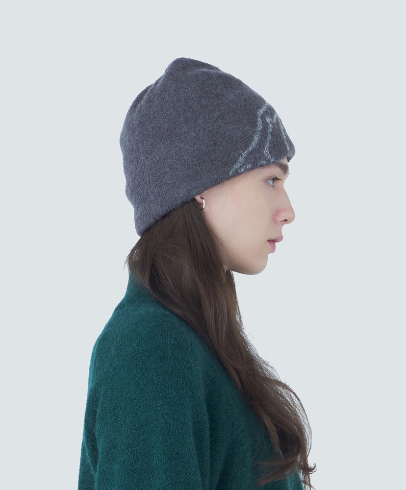 Exploration Mohair Mixed Beanie Slate Brown/スレートブラウン OS