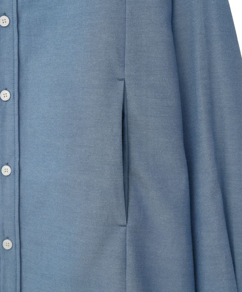 Structured Side Pocket Shirts Blue/ブルー L(MEN)