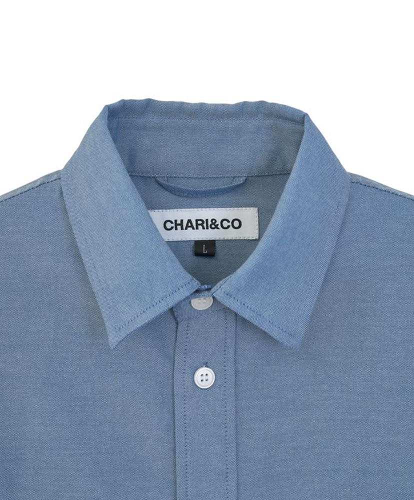 Structured Side Pocket Shirts Blue/ブルー L(MEN)