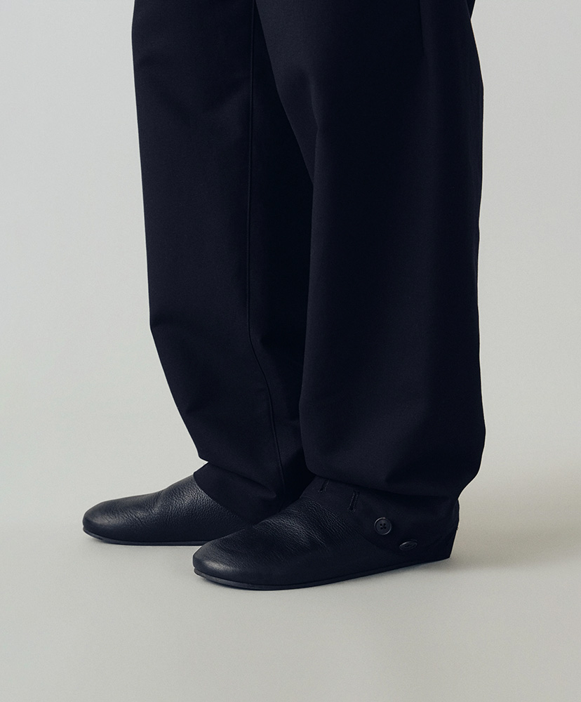 Cohen Relaxed Trousers in Technical Cotton Black/ブラック 46(MEN)