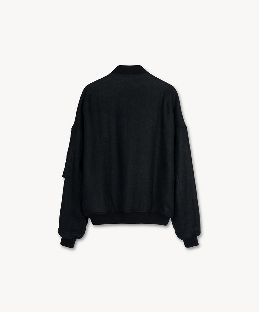 Bale Cocoon Bomber in Linen Viera Black/ブラック 48(MEN)