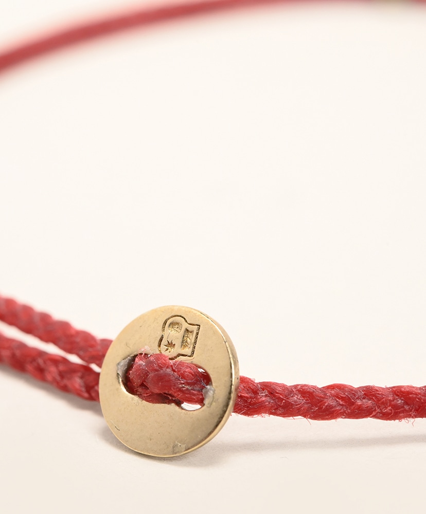 Signiture Thin Cord Anklet YB Red/レッド ONE
