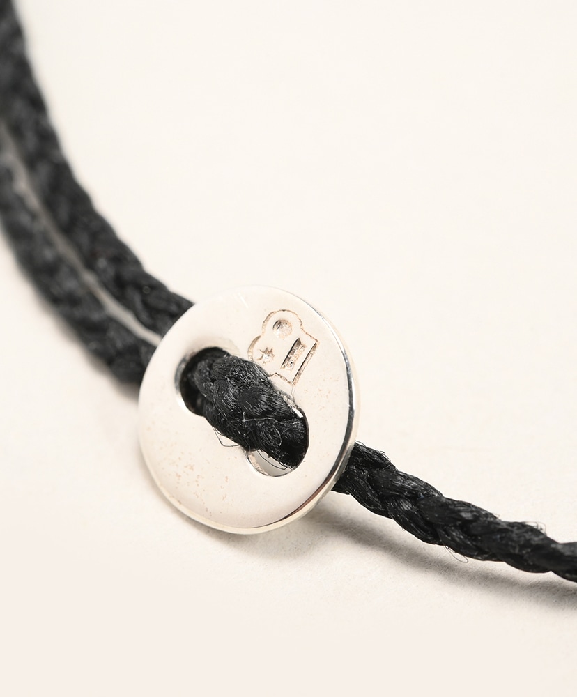 Signiture Thin Cord Anklet SS Black/ブラック ONE