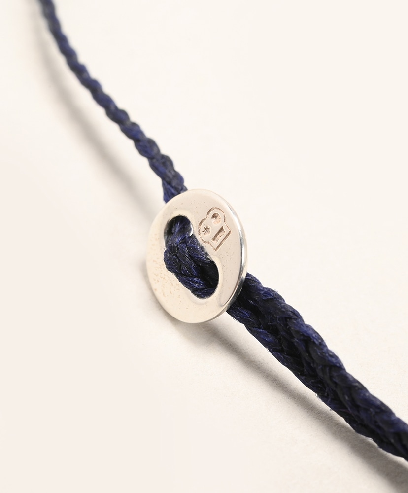 Signiture Thin Cord Anklet SS Indigo/インディゴ ONE