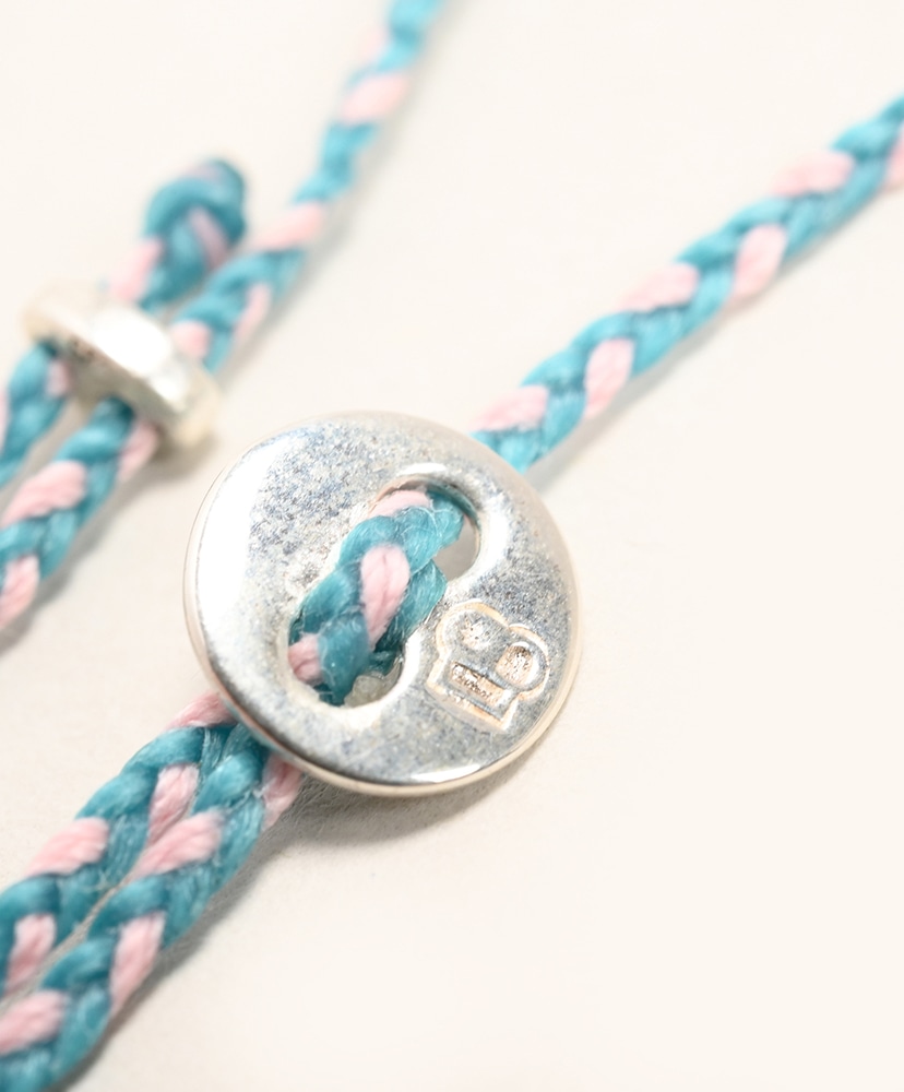 Signiture Thin Cord Anklet SS Turquoise & Light Pink/ターコイズ＆ライトピンク ONE