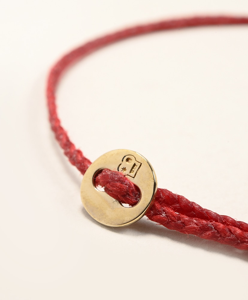 Signiture Thin Cord Bracelet YB Red/レッド ONE