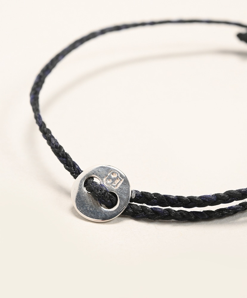 Signiture Thin Cord Bracelet SS Black/ブラック ONE