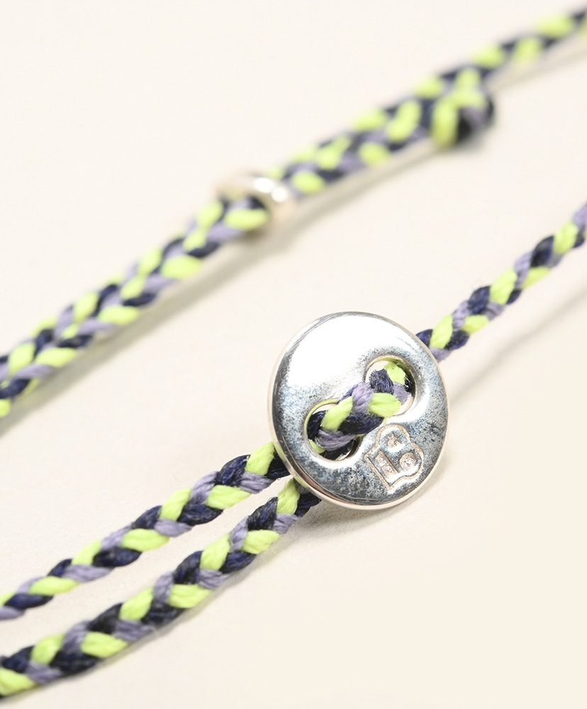 Signiture Thin Cord Bracelet SS Indigo Lavender & Neon Yellow/インディゴラベンダー＆ライトイエロー ONE