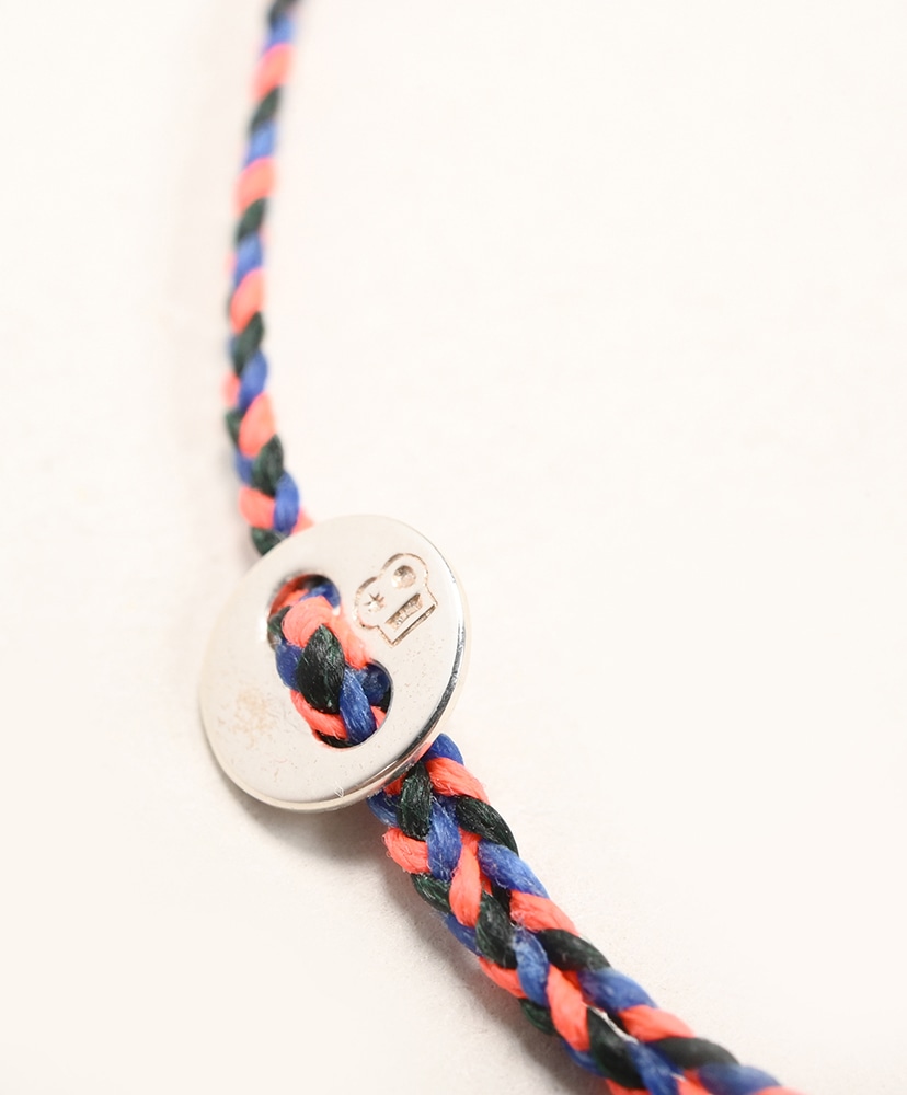 Signiture Thin Cord Bracelet SS Royal Forest & Neon Pink/ロイヤルフォレストネオンピンク ONE