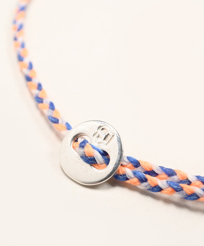 Signiture Thin Cord Bracelet SS Royal Peach & White/ロイヤルピーチ&ホワイト ONE