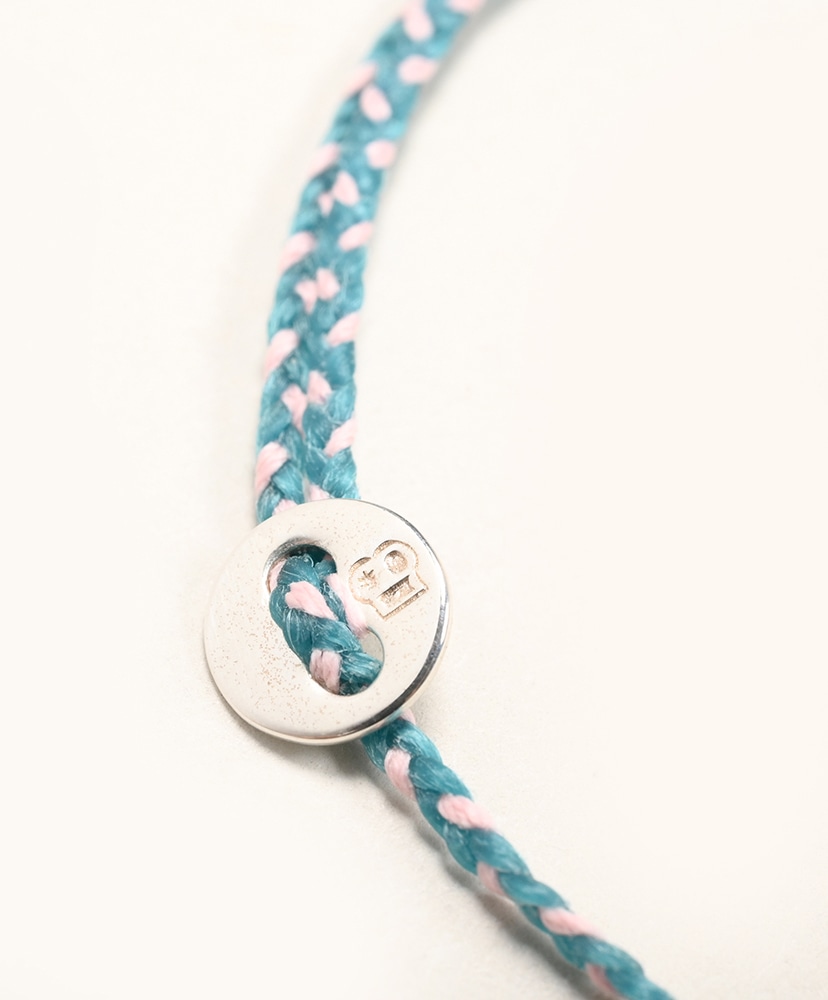 Signiture Thin Cord Bracelet SS Turquoise & Light Pink/ターコイズ＆ライトピンク ONE