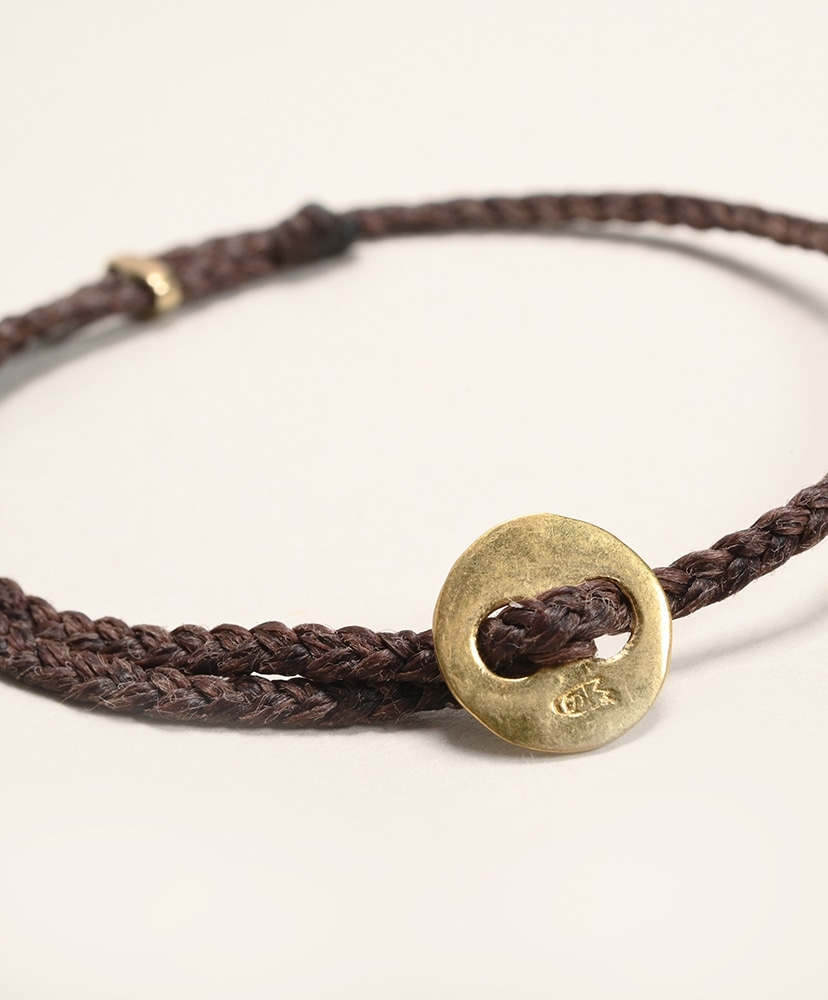 Signiture Thick Cord Bracelet YB Chocolate Brown/チョコレートブラウン ONE