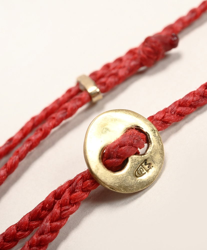 Signiture Thick Cord Bracelet YB Red/レッド ONE