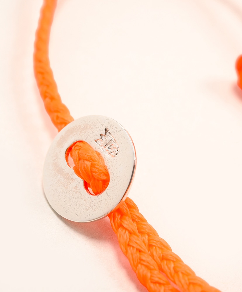 Signiture Thick Cord Bracelet SS Neon Orange/ネオンオレンジ ONE