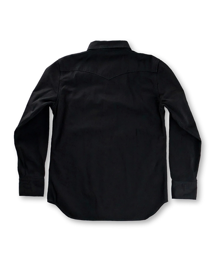 Black Black Denim Western Shirt Black/ブラック 40(MEN)