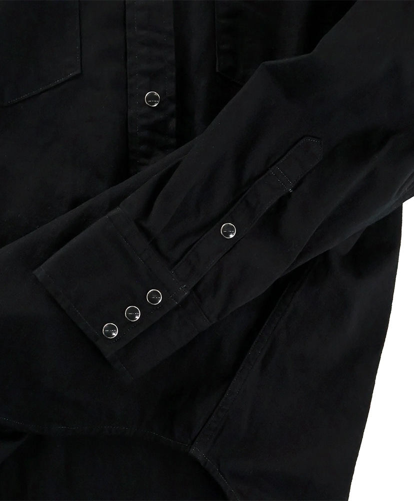 Black Black Denim Western Shirt Black/ブラック 40(MEN)