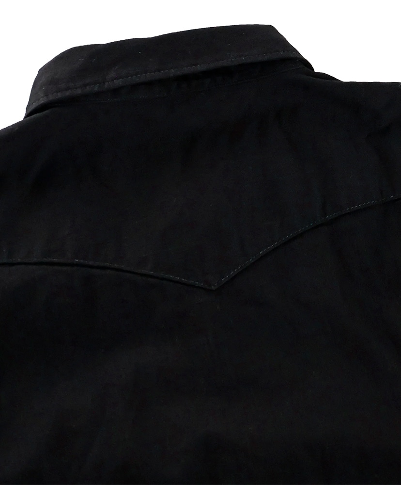 Black Black Denim Western Shirt Black/ブラック 40(MEN)